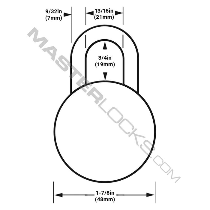 Master Lock 1525EZRC 1-7/8in (48mm) Simple Combos™ ADA Inspired Combination Padlock-1525-Master Lock-KeyedAlike.com