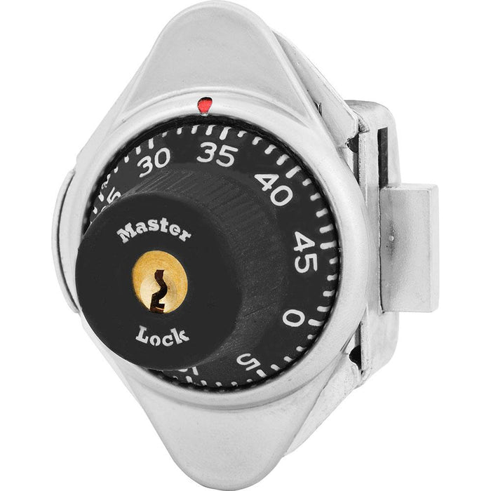 Master Lock 1631MD Built-In Combination Lock with Metal Dial for Lift Handle Lockers - Hinged on Left-Combination-Master Lock-Black-1631MD-KeyedAlike.com