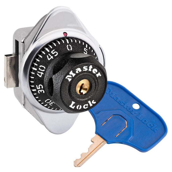 Master Lock 1636MKADA ADA Compliant Built-In Combination Lock with Metal Dial for Lift Handle Lockers - Hinged on Right-Master Lock-1636MKADA-KeyedAlike.com