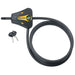 6ft (1.8m) Long x 5/16in (8mm) Diameter Python™ Adjustable Locking Cable; Yellow and Black; Keyed Alike-Master Lock-8419KA-KeyedAlike.com