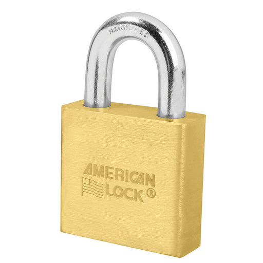 American Lock A6570 Solid Brass Padlock 2in (51mm) wide 1-1/8in tall shackle Keyed Alike-American Lock-A6570KA-KeyedAlike.com