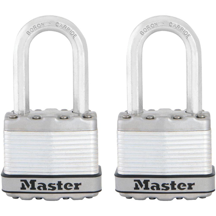 Master Lock M1XT 1-3/4in (44mm) Wide Magnum® Laminated Steel Padlock; 2 Pack-Keyed-Master Lock-1-1/2in-M1XTLF-KeyedAlike.com