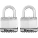 Master Lock M5XT 2in (51mm) Wide Magnum® Laminated Steel Padlock; 2 Pack-Keyed-Master Lock-1in-M5XT-KeyedAlike.com