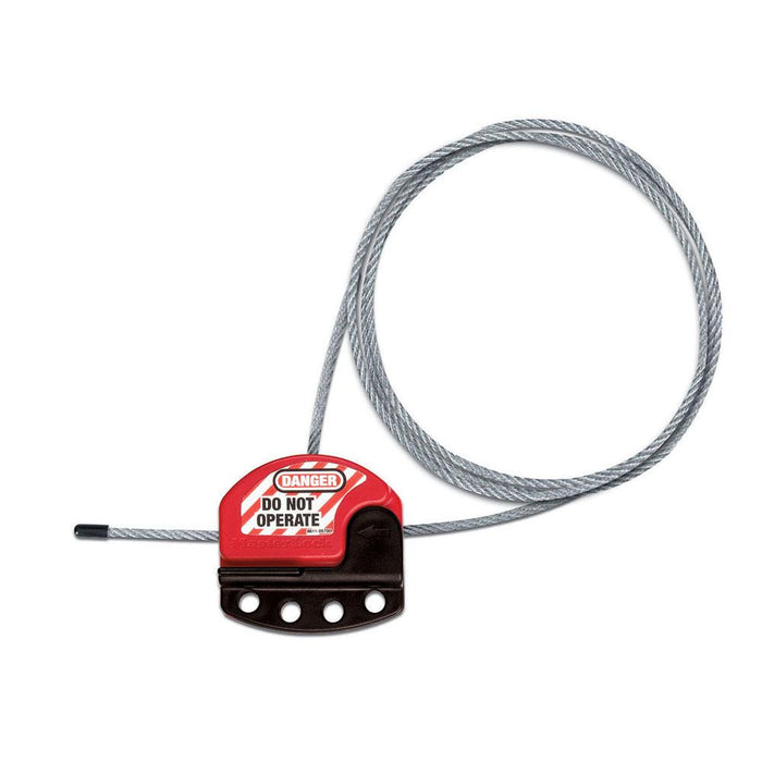 Master Lock S806 Adjustable Cable Lockout, 6ft (1.8m) Cable-Master Lock-S806-KeyedAlike.com